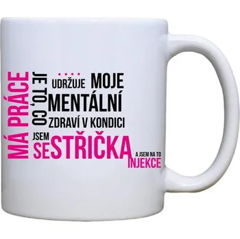 DOBRÝ TRIKO Keramický MAXI hrnek 550 ml Má práce sestřička