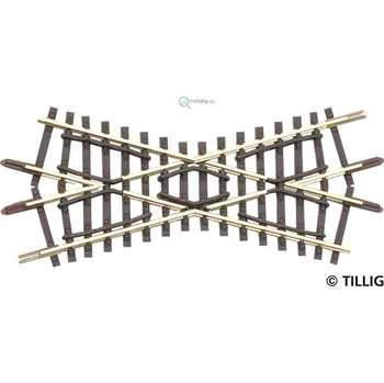 Modelová železnice TT - kolejové křížení K2 86 mm 30° / TILLIG 83170