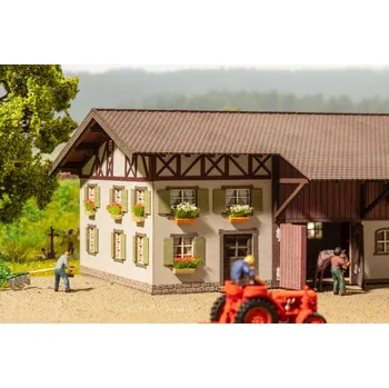 Modelová železnice H0 - okenní květináče, červené, bílé a žluté / NOCH 14009