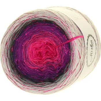 Příze Noc zázraků růžový lurex 3-nitka 750 m - Misha style příze