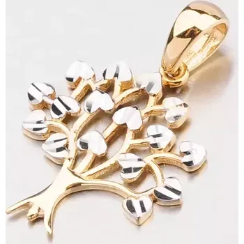 Přívěsek Přívěsek zlato mix 585 stromeček s gravírováním 43-21385