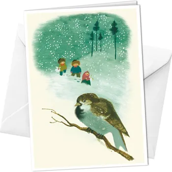 Přání - Zimní ptáček