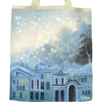 Nákupní taška Plátěná nákupní taška, Zasněžené město