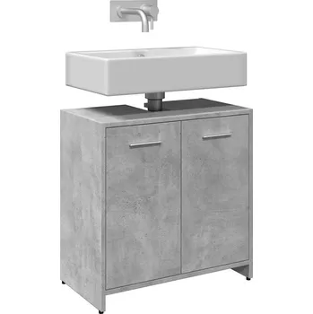 Koupelnový nábytek Koupelnová skříňka pod umyvadlo šedá 60x33x60 cm kompozit Šedá 856038