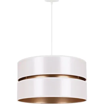 Duolla - Lustr na lanku DUO 1xE27/15W/230V pr. 40 cm bílá/zlatá