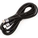 Pletený USB kabel USB-C / USB-C konektor 42W 2m černá