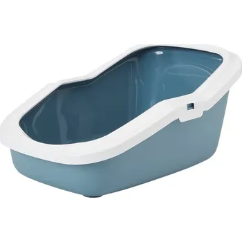 Toaleta pro kočku Savic Aseo toaleta 56 x 39 x 27,5 cm barva šedomodrá