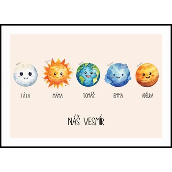 Plakát Jen tak z lásky Plakát Náš vesmír Rozměr plakátu: 30 x 40 cm, Varianta plakátu: Dětská