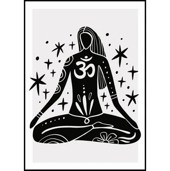 Plakát Jen tak z lásky Plakát Jóga Sed Rozměr plakátu: A4 (21 x 29,7 cm)