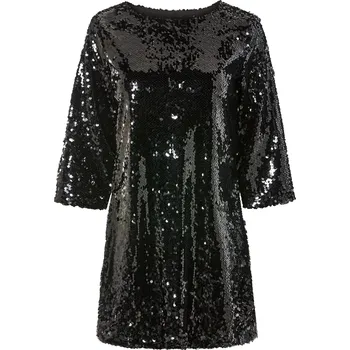 Dámské šaty esmara® Dámské šaty s flitry (M(40/42), černá)