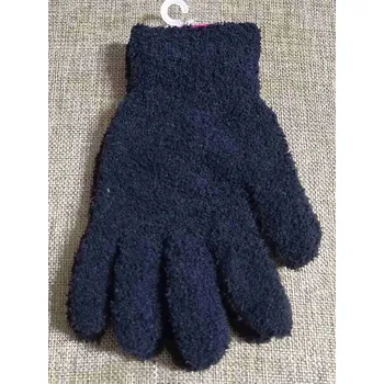 Rukavice Dámské / dívčí pletené rukavice zateplené barva černá