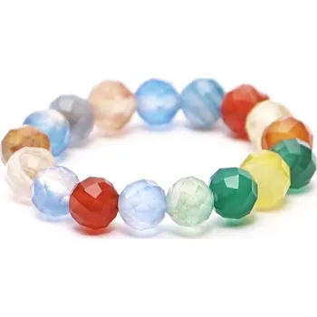 Prsten Magieprirody.cz Prsten Achát MIX - 4 mm fazetované kuličky #100 - z přírodních kamenů