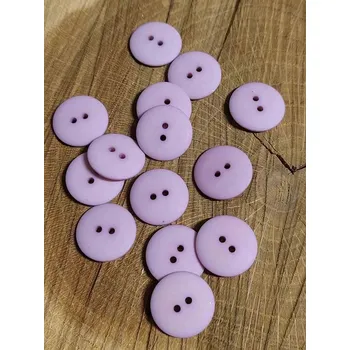 Knoflík Knoflík matný dvoudírkový barva starorůžová