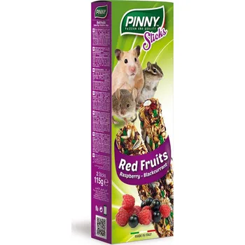 Krmivo pro hlodavce Pinny tyčinka s lesním ovocem pro hlodavce 115g EXP 07/2025 SLEVA 20%