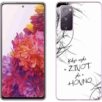 Pouzdro na mobilní telefon Gelový kryt mmCase na Samsung Galaxy S20 FE - vtipný text 16 bílé pozadí
