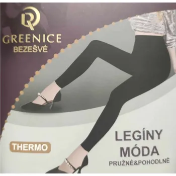 Dámské kalhoty DÁMSKÉ THERMO LEGÍNY černé Greenice JMK003A (Dámské spodní thermo-prádlo)