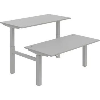 Kancelářský vozík HOBIS párový výškově stavitelný stůl MOTION DUAL MSD 2 1600, stand.ovládání, šedá + doprava zdarma