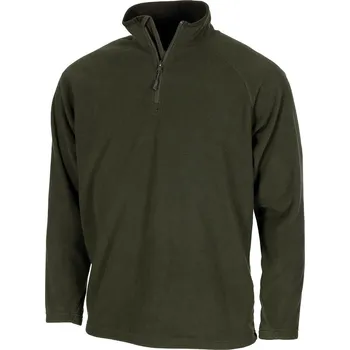 Pánská mikina MFH Mikina Troyer MicroFleece zelená OD Green MFH® Adventure 00510B Velikost: XLarge