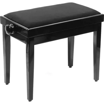 Příslušenství pro klávesový nástroj Pianonova SG 801 Dřevěná stolička ke klavíru Black