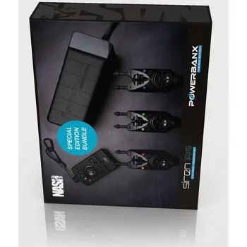 Signalizace záběru Nash Sada Signalizátorů Siren R4 3+1 + Powerbanka Powerbanx 80K Hub Bundle
