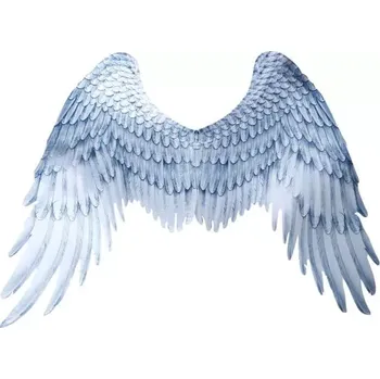 Karnevalový doplněk Fiestas Guirca Andělská látková křídla 100 x 70 cm bílá