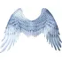 Karnevalový doplněk Fiestas Guirca Andělská látková křídla 100 x 70 cm bílá