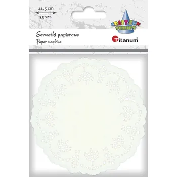 Papírový ubrousek Papírové podtácky, BÍLÉ, 11,5 cm, 35ks/bal.