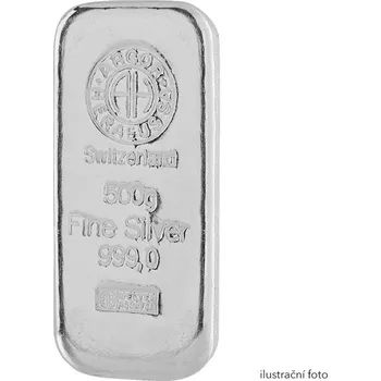 Investiční stříbrná cihla 500 g - Argor Heraeus