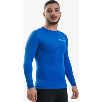 Givova Corpus 3. elastické tréninkové triko s dlouhým rukávem - royal modrá XL