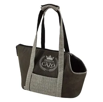 přepravka pro zvíře CAZO Sp. z o.o. CAZO Taška cestovní pro psy Premium, šedá, 30 x 40 x 24 cm