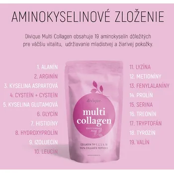 Kloubní výživa Divique Multi Collagen prášok 300g