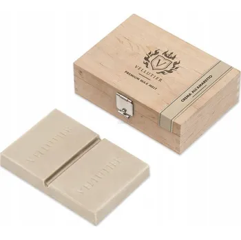 Svíčka Crema All’Amaretto - Vellutier - vonný vosk v krabičce