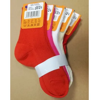 GIGA PACK - CHILD dětské bavlněné ponožky - 10párů 20-21 mix - HOLKA