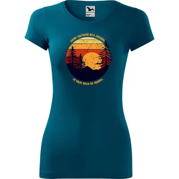 DOBRÝ TRIKO Dámské tričko Cestování Velikost: XL, Barva: Petrolejová