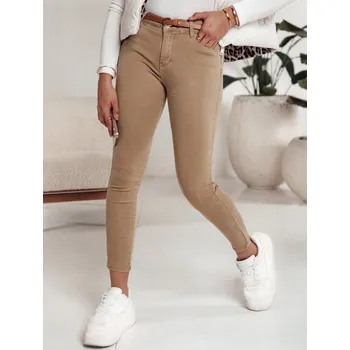 Dámské džíny Béžové dámské skinny džíny CLARET UY2197 Velikost: XS