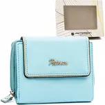 Peterson Světle modrá malá kožená peněženka Y603 PTN KA-26 Velikost: ONE SIZE