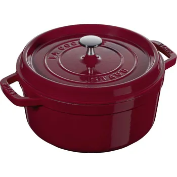 Hrnec Staub Cocotte hrnec kulatý 24 cm/3,8 l bordeaux, 40502-294