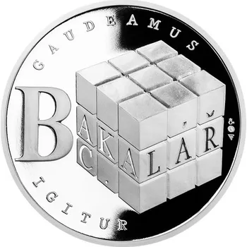 Stříbrná titulární medaile Bc. proof