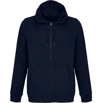 Pánská mikina SOĽS Calipso Unisex mikina s kapucí na zip SL04237 Námořní modrá XS