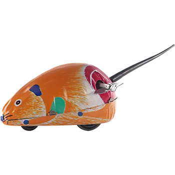 Robot Kovová myš na klíček - Oranžová