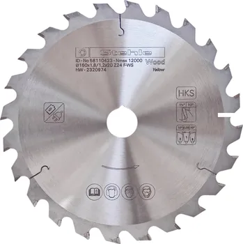Pilový kotouč Stehle | Pilový kotouč na dřevo pro příčný a podélný řez ø 160/20mm 24 FWS