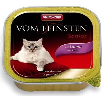 Krmivo pro kočku Animonda Vom Feinsten Senior paštika pro starší kočky jehněčí 100g