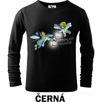 Tričko dětské DR, Tvrdohlavý brouček Barva: Černá, Velikost: 110