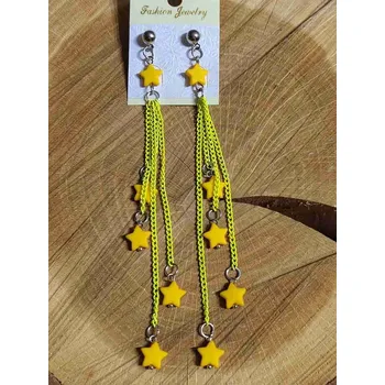 Náušnice Náušnice hvězdičky barva žlutá
