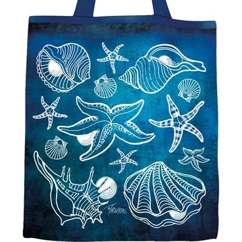 Nákupní taška Plátěná nákupní taška džínová, Dary moře