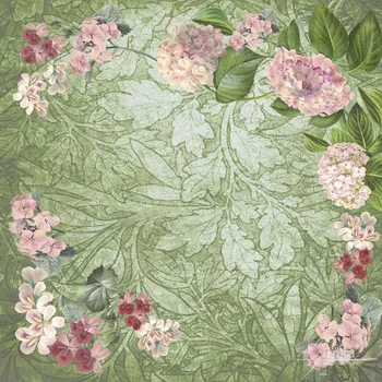 ubrus Bavlněný ubrus 90 x 90 cm - Plný hortenzií