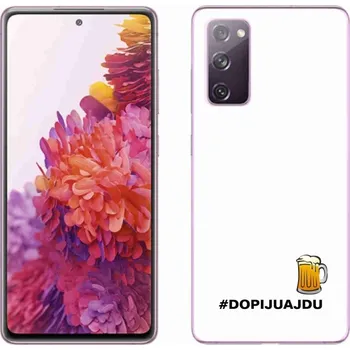 Pouzdro na mobilní telefon Gelový kryt mmCase na Samsung Galaxy S20 FE - pivní motiv 1 bílé pozadí