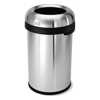 Odpadkový koš SimpleHuman Odpadkový koš do komerčních prostor – 80 l, kulatý, otevřený, matná nerez ocel CW1469