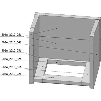 Krbová kamna Romotop Šamotová komora komplet