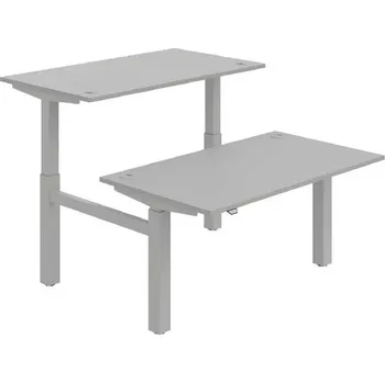 Kancelářský vozík HOBIS párový výškově stavitelný stůl MOTION DUAL MSD 2 1400, stand.ovládání, šedá + doprava zdarma